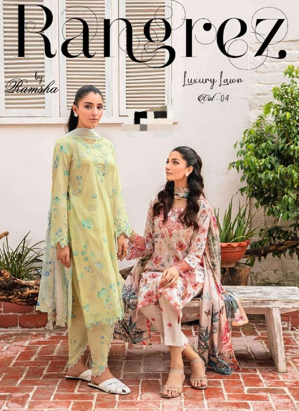 Rangrez Luxury Lawn Vol 4 Open Pic by Ramsha 